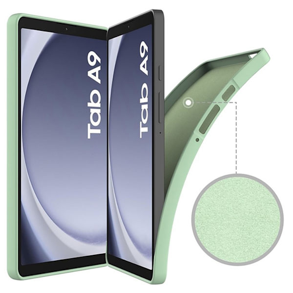 Mobilskal till Galaxy Tab A9 Silikon Anti-Scratch - Grön Grön
