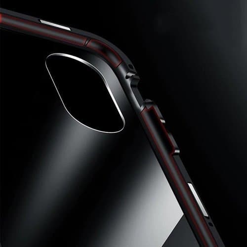 Wozinsky Full Magnetic Skal Galaxy A72 - Musta / Läpinäkyvä Black