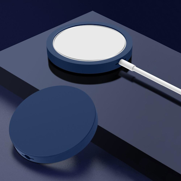 Silikone etui til Apple Magsafe Charger - Blå Blue