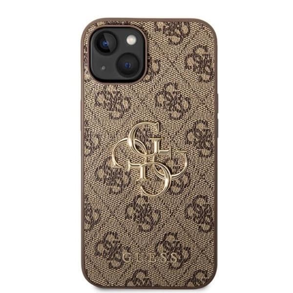 Guess iPhone 15 Mobilskal 4G Big Metal Logo - Brun Brun