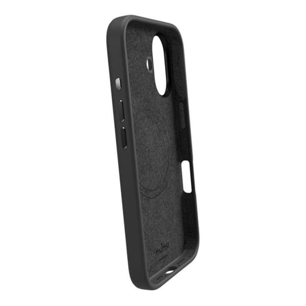 Puro Telefontaske til iPhone 16 Magsafe Icon Pro Silikone - Sort Black