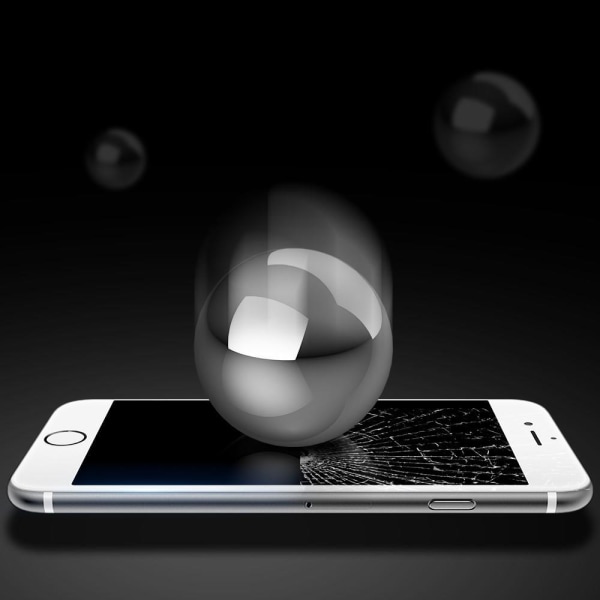 [2-PACK] Härdat Glas Skärmskydd iPhone 8 Plus / iPhone 7 Plus - Vit