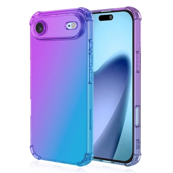 Mobilskal till iPhone Air Gradient Color TPU Anti-Drop - Lila/Blå Lila
