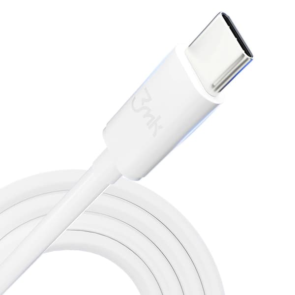 3mK Hyper USB-C till USB-C kabel 100W 2m - Vit Vit