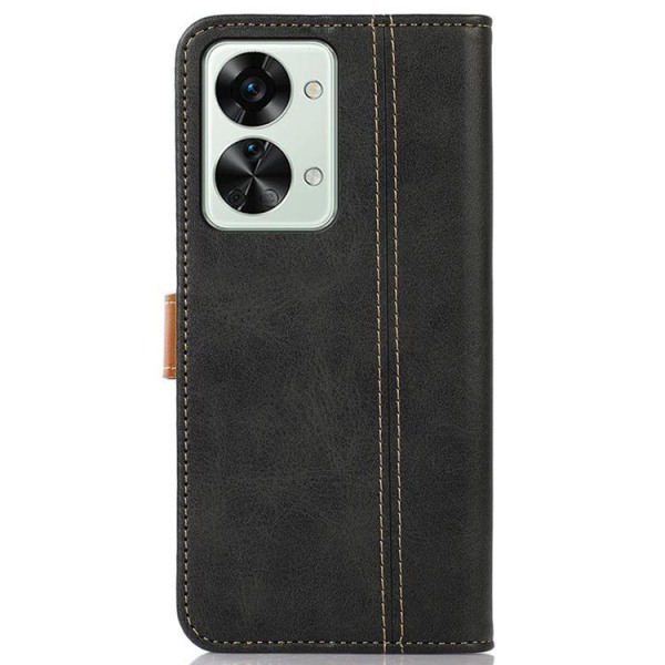 OnePlus Nord 2T 5G lompakkokotelo kaksoismagneettinen - musta
