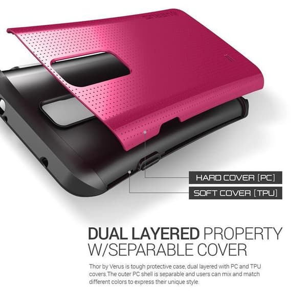 Verus Thor Heavy Drop Skal till Samsung Galaxy Note 4 (Magenta) Rosa