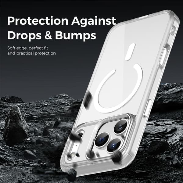 Mobilskal till iPhone 17 Pro MagSafe Transparent TPU+PC - Transparent Transparent