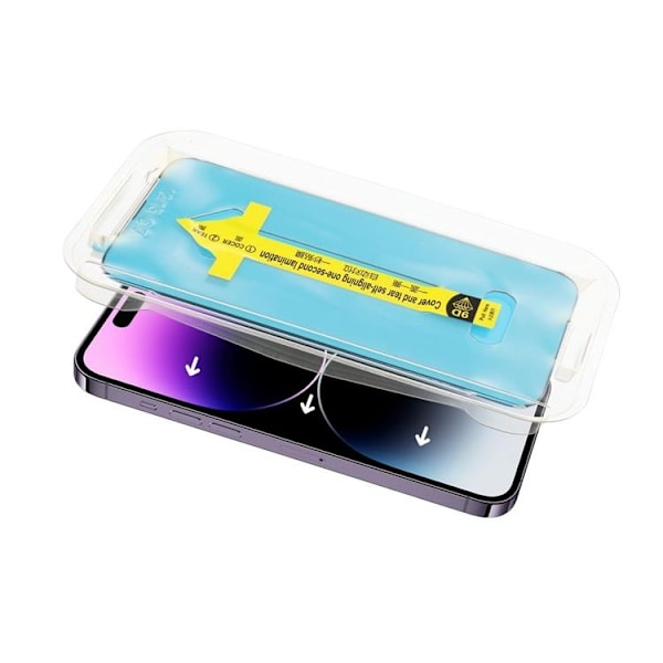 iPhone 15 Plus Härdat Glas Skärmskydd Plus Applicator