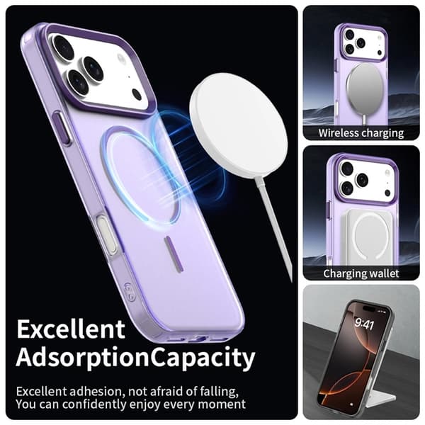 Mobilskal till iPhone 17 Pro Max MagSafe C-shaped Candy Color - Lila Lila