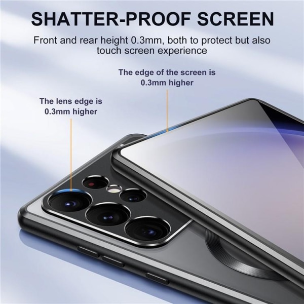 Galaxy S21 Ultra Mobile Case Magsafe Aroma Kickstand - violetti