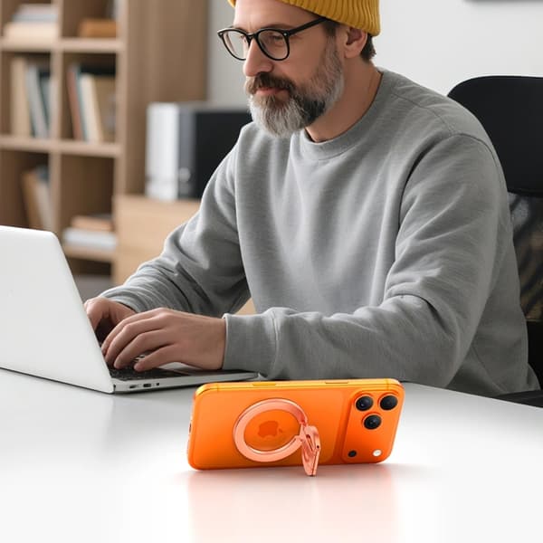 Tech-Protect Magsafe mobil magnetisk ringholder LAMANO Roséguld