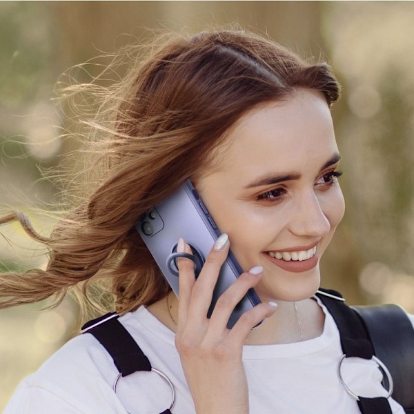 Forcell Galaxy A52s/A52 5G/A52 4G Skal Silikon Ring - Violett