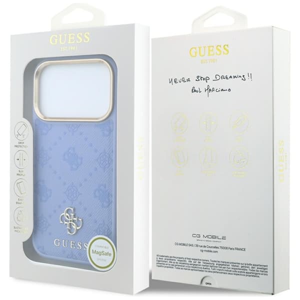 Guess Mobilskal För iPhone 18 Pro Max/17 Pro Max Magsafe Peony 4G Small Logo
