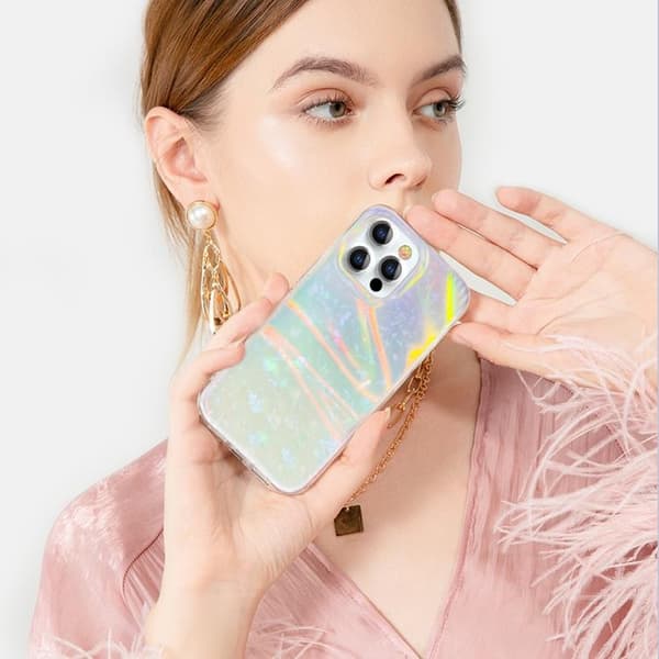 Kingxbar Shell Series Skal iPhone 13 Pro - Pärlmynta Grön