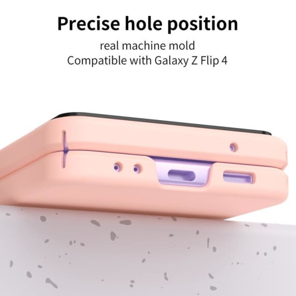 Galaxy Z Flip 4 Shell Lens Hængsel Folde - Pink