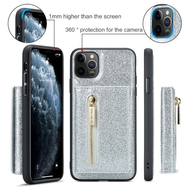 DG.MING M3 Series Mobilskal till iPhone 11 Pro Max Silver 2-i-1 Shockproof