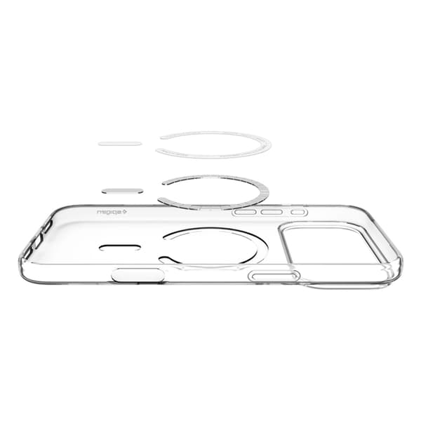 Spigen Telefontaske til Apple iPhone 17 Pro Max MagSafe Flydende Krystal - Klar/Hvid Transparent