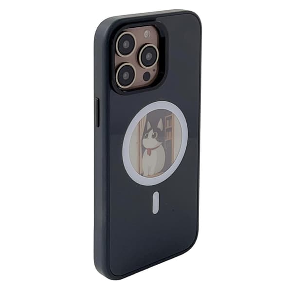 Mobilskal till iPhone 14 Pro Max MagSafe 4 Colors NFC DIY Smart E-Ink - Svart Svart
