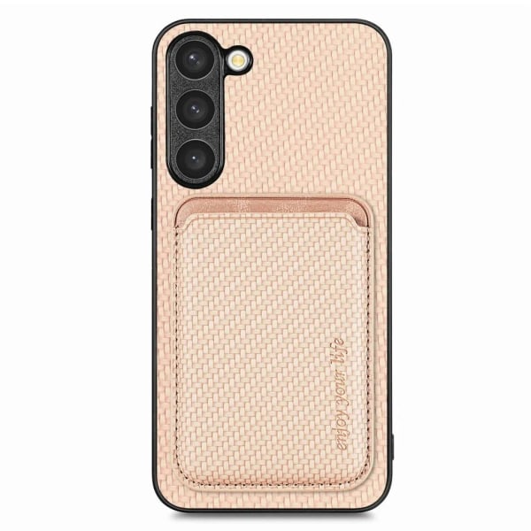 Galaxy S23 Mobilskal Korthållare Detachable - Rosé