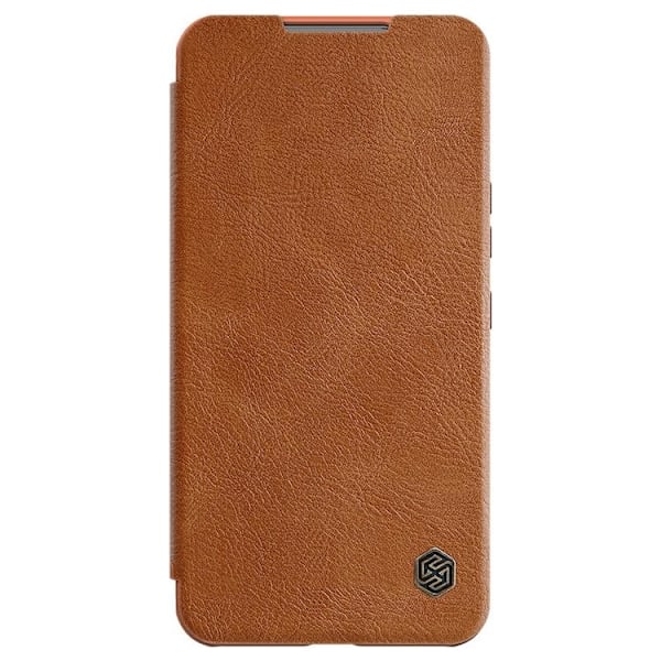 Nillkin Galaxy S22 Plus Plånboksfodral Qin Läder Pro Holster Flip - Brun