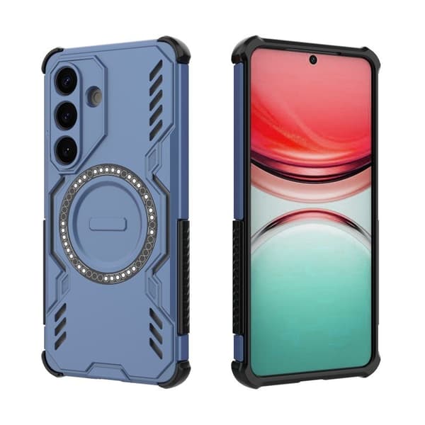 WANLONFENG Mobilskal till Samsung Galaxy S26 Plus PC TPU DJ Series - Blå