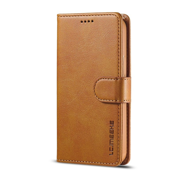LC.IMEEKE iPhone 12 Pro Plånboksfodral Konstläder - Brun