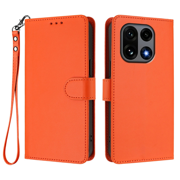 OnePlus 15 5G Plånboksfodral Konstläder Orange