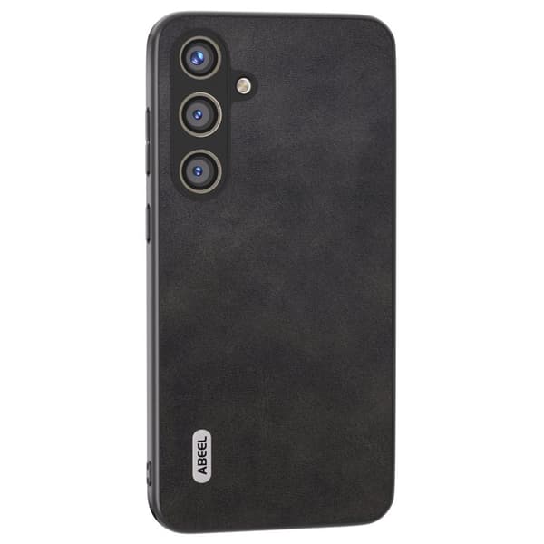 ABEEL Mobilskal till Samsung Galaxy S24 Shockproof Läder TPU+PC Svart