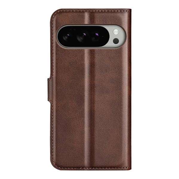 Google Pixel 10 Pro XL Konstläder Plånboksfodral Calf Texture - Brun Brun