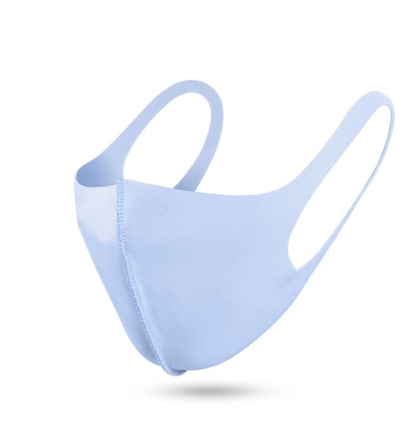 1 Pack Tvättbar mask Munskydd Skyddsmask Blå Blue