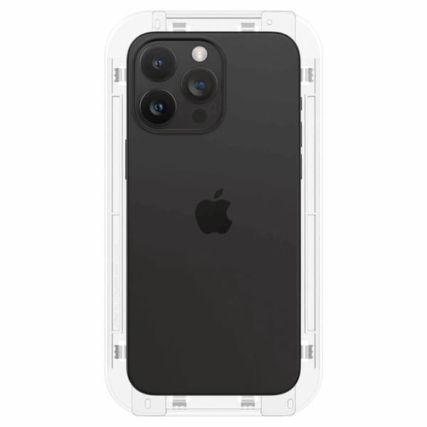 Spigen [2-Pack] iPhone 15 Pro Härdat Glas Skärmskydd 'EZ' Fit Transparent