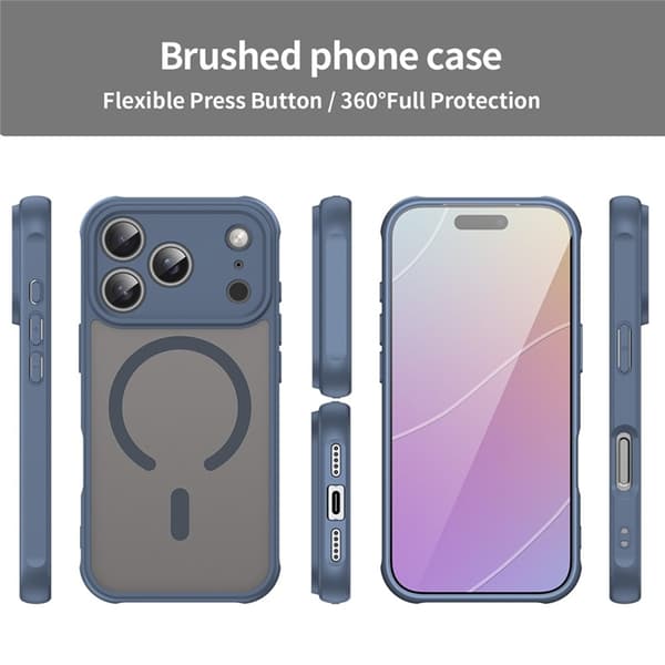 Mobilskal till iPhone 17 Pro MagSafe Anti Drop - Blå Blå