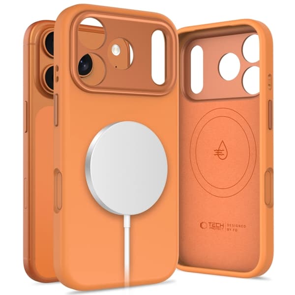 Tech-Protect telefontaske til iPhone 17 Pro Max Magsafe Uniq - Kosmisk Orange Orange