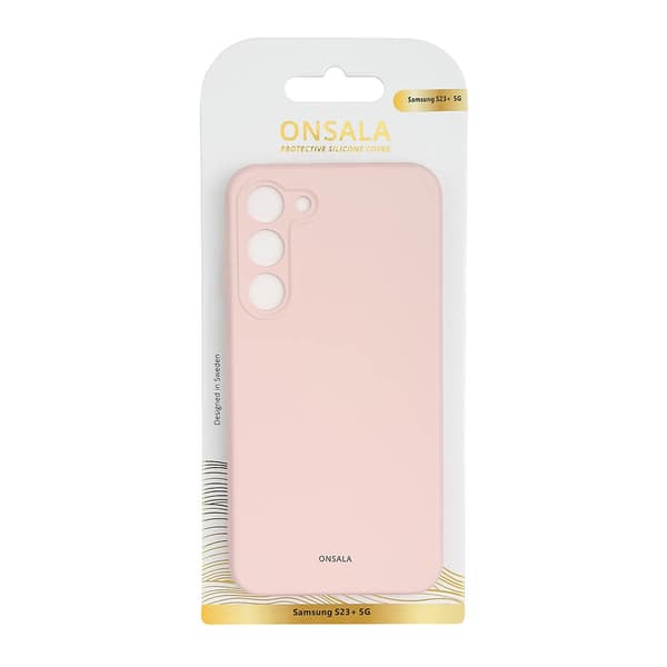 ONSALA Galaxy S23 Plus 5G Cover Silikon - Rosa Rosa