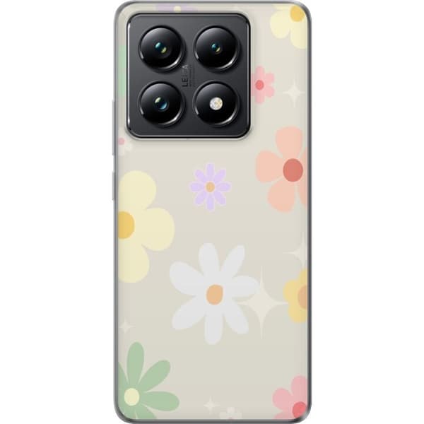 Mobilskal till Xiaomi 14T med fejdande blommor