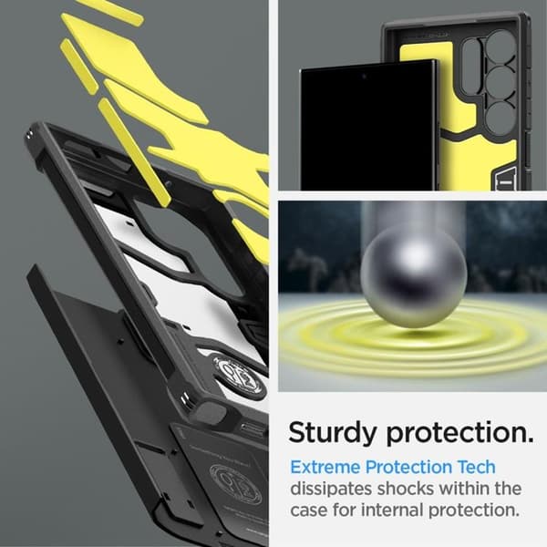 Spigen Galaxy S24 Ultra Mobilskal Tough Armor - Sort Svart