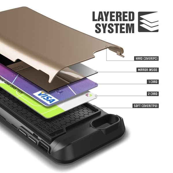 Verus Damda Veil etui med spejl til Apple iPhone 6 (S) Plus (Guld) Guld