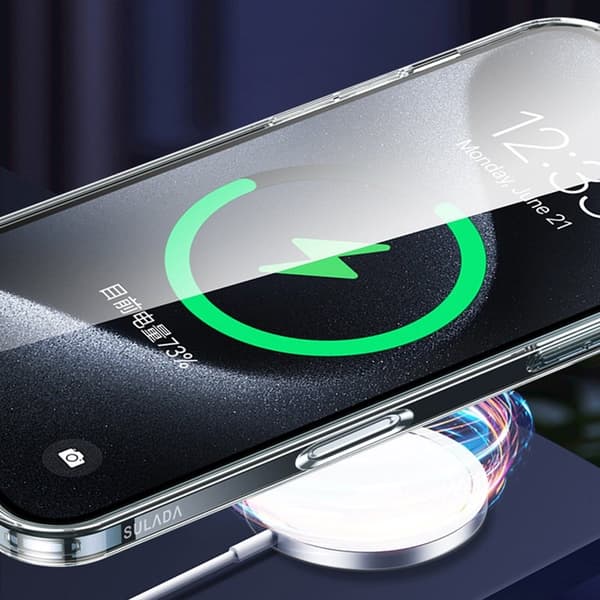 SULADA Mobilskal till iPhone 16 Plus TPU+PC med Linsskydd - Transparent Blå