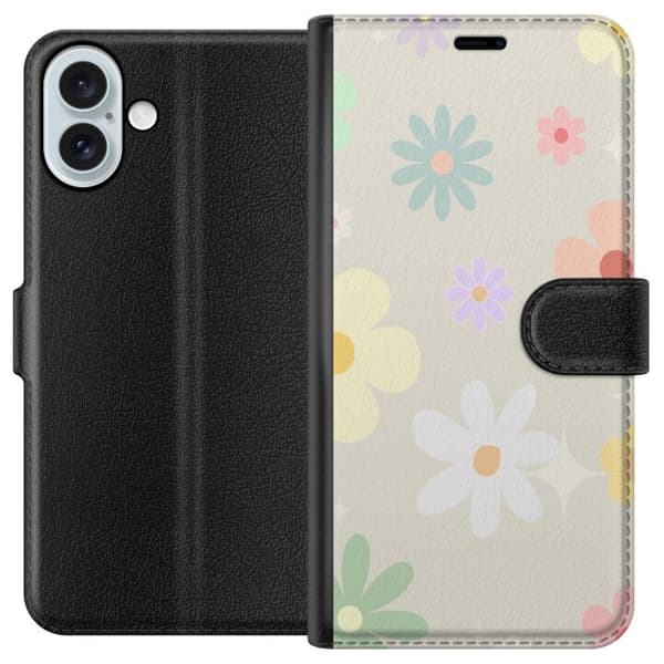 Apple iPhone 16 Plus Pung Taske med Fejende Blomster
