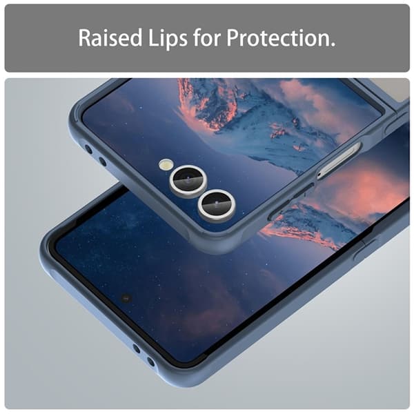 Mobilskal till Galaxy Z Flip7 Drop Proof Frosted Translucent - Blå Blå