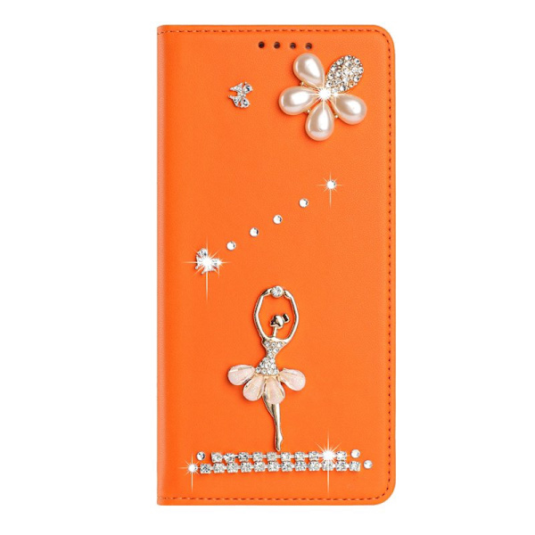Plånboksfodral för Samsung Galaxy S26 Plus Konstläder RFID - Orange
