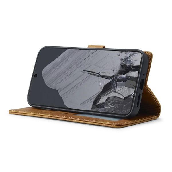 LC.IMEEKE Google Pixel 10 Pro XL Plånboksfodral Konstläder - Gul