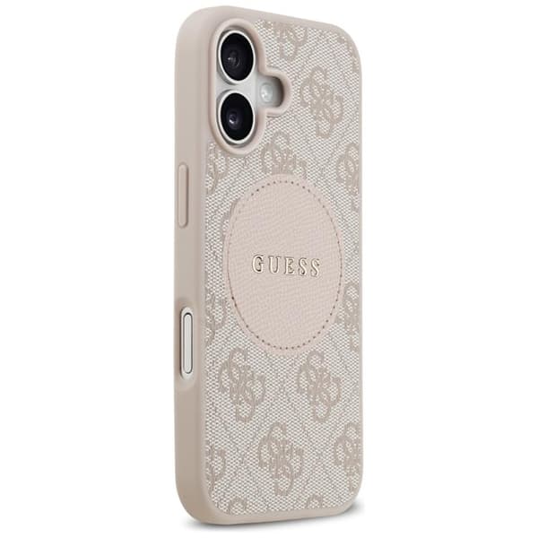 Guess Mobilskal till iPhone 17 MagSafe 4G Circle Classic Logo - Rosa Rosa