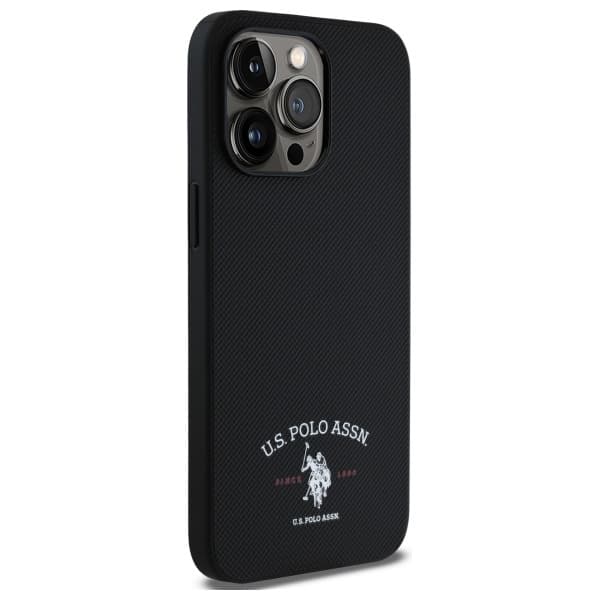 US Polo Mobilskal till iPhone 15 Pro Max Printed DH Logo - Svart