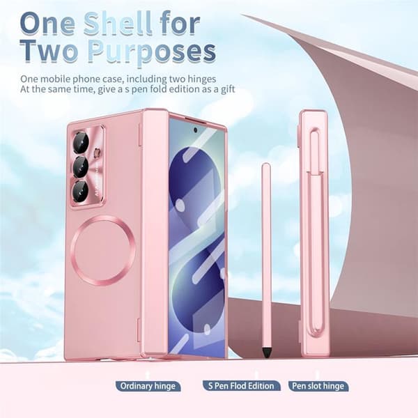Mobilskal För Galaxy Z Fold 8 MagSafe Hård PC - Roséguld Roséguld