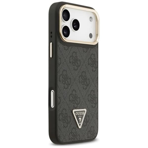 Guess Mobilskal till iPhone 17 Pro Max MagSafe Triangle Logo & Stand Svart