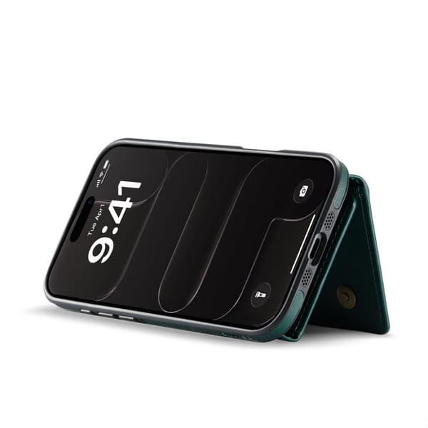 DG.MING M5 Series iPhone Air Plånboksfodral Konstläder Magnetiskt Grön