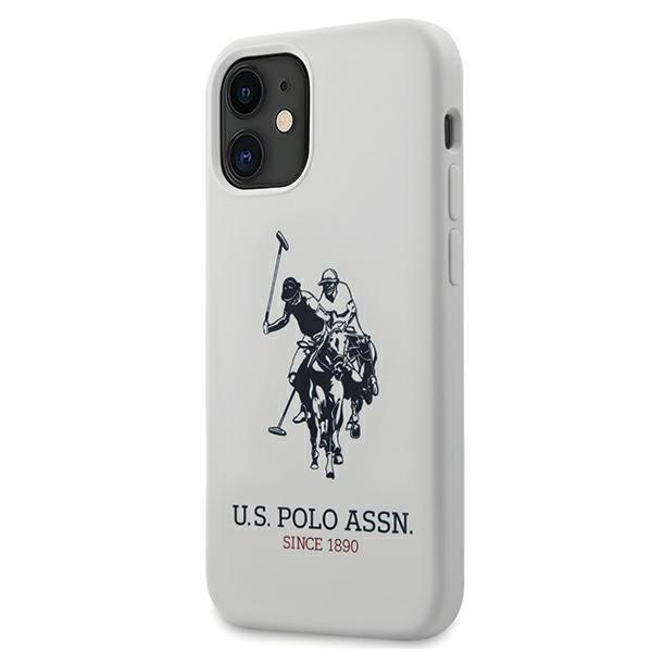 US Polo Silicone Collection Cover iPhone 12 mini - Hvid White