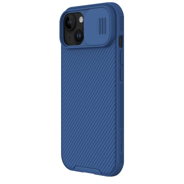 Nillkin iPhone 15 Plus -puhelimen suojakuori CamShield Pro Magnetic - sininen