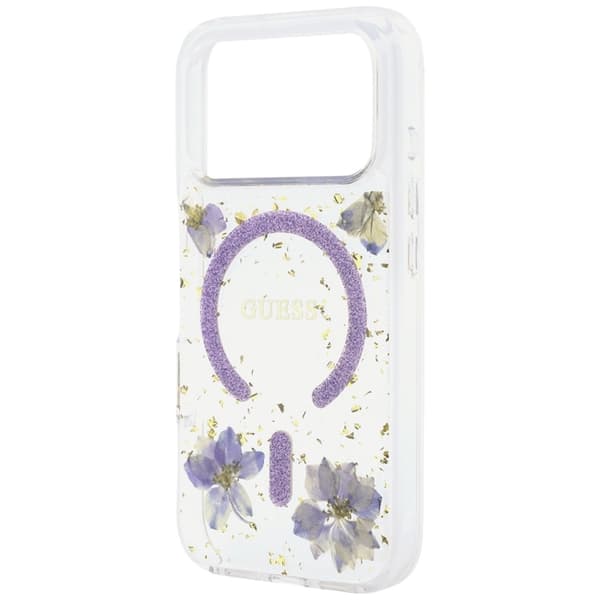 Guess Mobilskal För iPhone 18 Pro/17 Pro Magsafe Resin Flowers